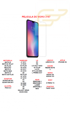 (SEM TROCA) PELICULA  DE VIDRO 1