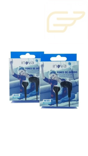 FONE DE OUVIDO ESTEREO P2 INOVA FON-8451
