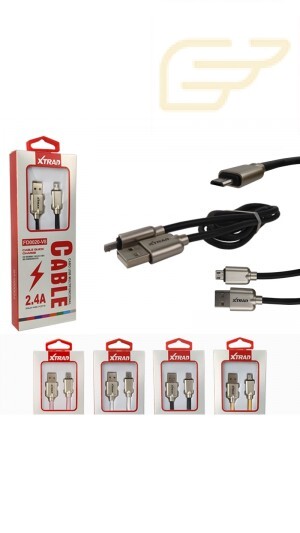 CABO MICRO USB DE RECARGA RAPIDA 2.4A XTRAD FD0020-V8