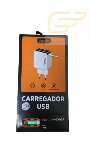 CARREGADOR V8 2.4A BASIKE CAR-G5087
