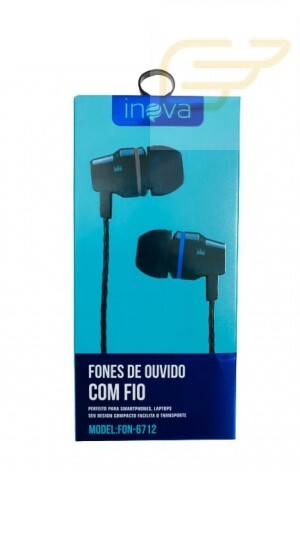 FONE DE OUVIDO COM MICROFONE INOVA FON-6712
