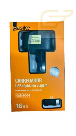 CARREGADOR USB TIPO C BASIKE 3.0 CAR-9001