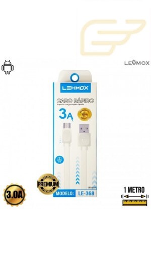 CABO RAPIDO MICRO USB V8 1M LEHMOX LE-368