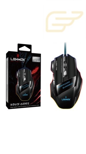 MOUSE USB GAMER COM LED LEHMOX LEY-X7
