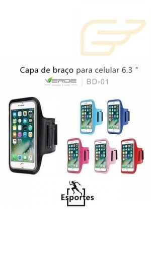 SUPORTE PARA CELULAR DE BRAÇO 6.0 VERDE BD-01