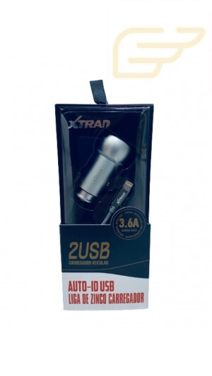 CARREGADOR VEICULAR 2USB 3.6A XTRAD A1036