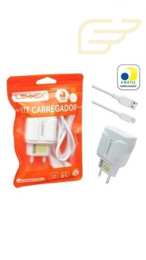 CARREGADOR MICRO USB V8 3.1A LEHMOX LE-520MICRO