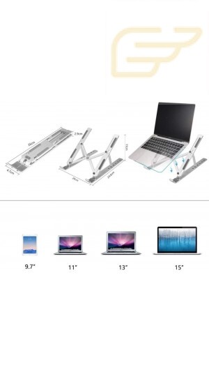 SUPORTE PARA NOTEBOOK EM AÇO COM REGULAGEM XTRAD FF0036