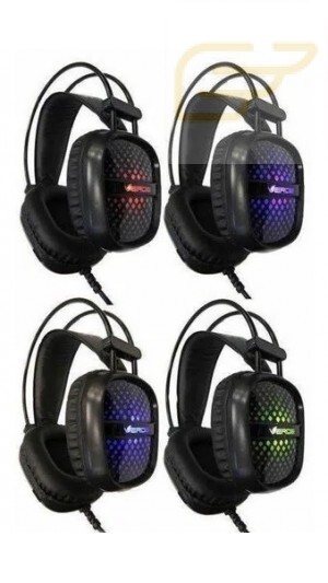 FONE DE OUVIDO GAMER COM LED VERDE EJ-008