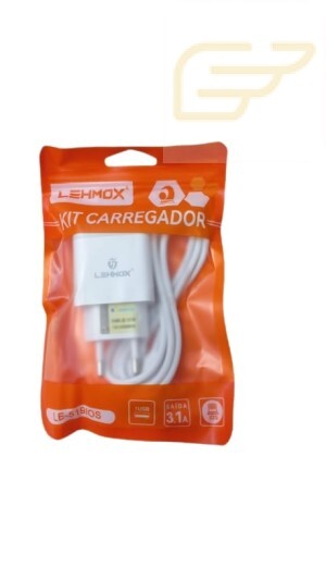 KIT CARREGADOR LEHMOX LE-519IOS