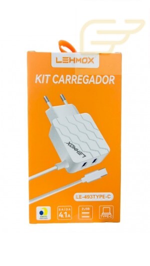 CARREGADOR TIPO C 4.1A LEHMOX LE-493TYPE-C