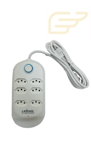 EXTENSAO COM TOMADA 2M 6 ENTRADAS LEHMOX LEY-1609