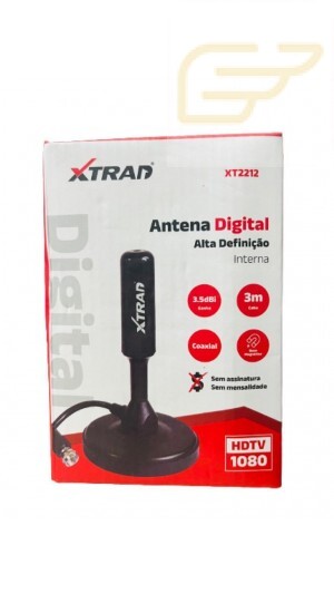 ANTENA DIGITAL COM ALTA DEFINICAO XTRAD XT2212