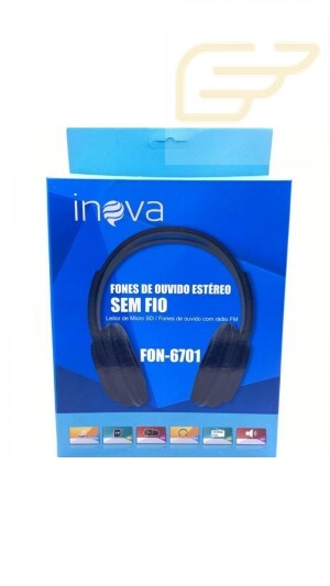 FONE DE OUVIDO BLUETOOTH ESTEREO INOVA FON-6701