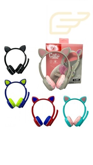 FONE DE OUVIDO GAMER ORELHA DE GATO COM LED ALTOMEX A-085