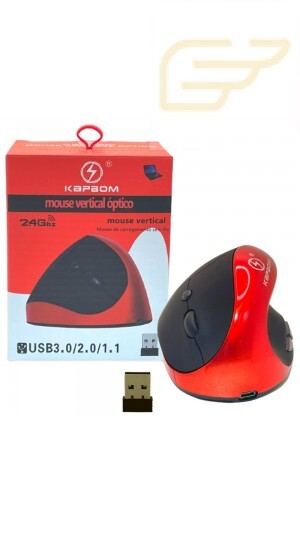 MOUSE VERTICAL ERGONOMICO SEM FIO KAPBOM KA-625