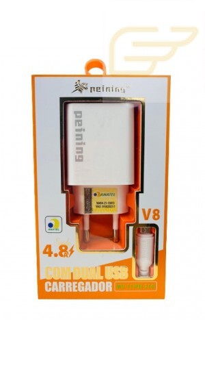 CARREGADOR USB V8 4.8A PEINING WU-11(PEI-216)