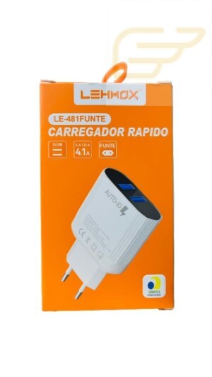 FONTE 2USB 4.1A LEHMOX LE-481FUNTE