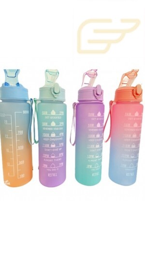 GARRAFA DE ÁGUA 900 ML COM CANUDO SQUEEZE ACADEMIA COM ALÇA 900ML WU-032