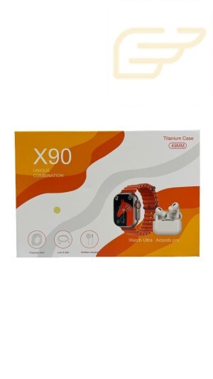 KIT SMARTWATCH E FONE DE OUVIDO BLUETOOTH X90