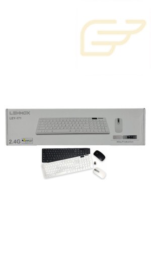 KIT MOUSE E TECLADO SEM FIO 2.4G LEHMOX LEY-171