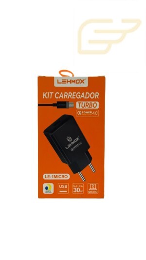 CARREGADOR MICRO USB TURBO POWER 4.0 LEHMOX LE-1MICRO