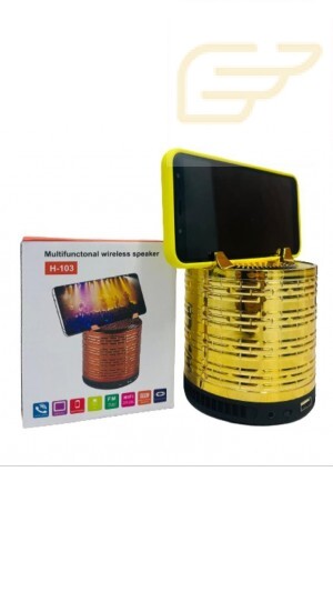 CAIXA DE SOM BLUETOOTH COM SUPORTE PARA CELULAR H-103