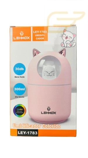 UMIDIFICADOR DE GATINHO COM LED 300ML LEHMOX LEY-1783