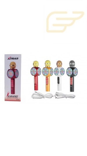 CAIXA DE SOM E MICROFONE SEM FIO KARAOKE XTRAD WS-303