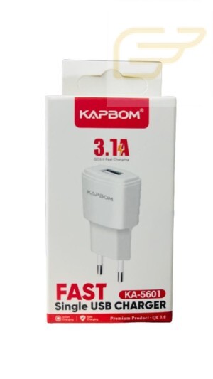 FONTE USB 3.1A KAPBOM KA-5601