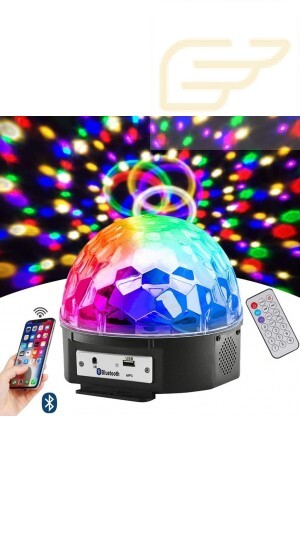 GLOBO DE LUZ/CAIXA DE SOM BLUETOOTH RGB KAPBOM KA-1022