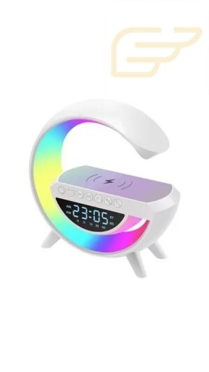 CAIXA DE SOM BLUETOOTH COM CARREGADOR POR INDUCAO E RELOGIO VERDE S0-BT-3401