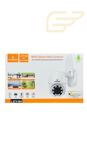 CAMERA WIFI SMART COM 5 ANTENAS 360º LEHMOX LEY-94