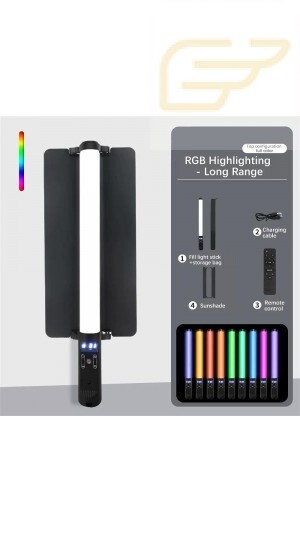 BASTAO DE ILUMINACAO RGB PORTATIL LIGHT STICK LEHMOX LEY-1927