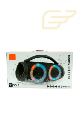 CAIXA DE SOM BLUETOOTH BOOMS BOX 3 RGB