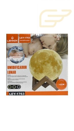 UMIDIFICADOR COM FORMATO DE LUA 1350ML LEHMOX LEY-1763