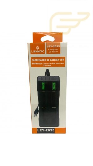 CARREGADOR DE PILHA USB LEHMOX LEY-2035