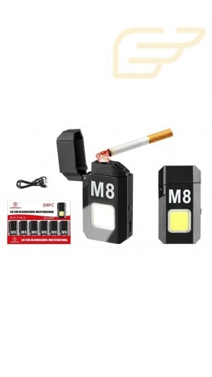 ISQUEIRO RECARREGAVEL COM LANTERNA SUPER POTENTE KA-L6553