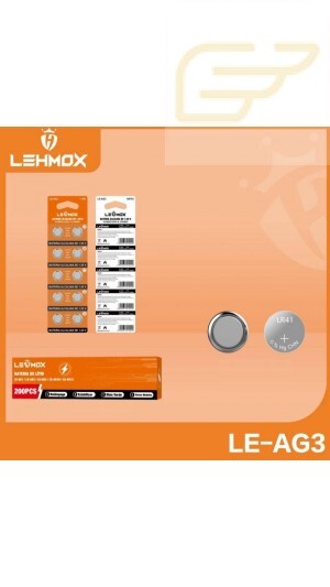 BATERIA ALCALINA 1,55V LEHMOX LE-AG3