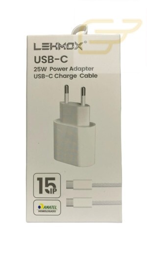 CARREGADOR 25W USB C/TIPO C LEHMOX LE-357-4