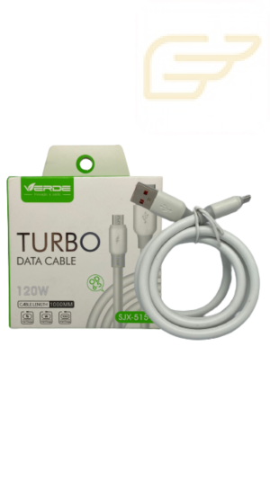 CABO TURBO USB TIPO C 120W VERDE SJX-515-TC