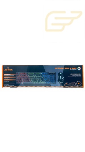 KIT MOUSE E TECLADO USB GAMER COM LED RGB LEHMOX LEY-2074