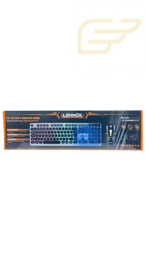 KIT MOUSE E TECLADO USB GAMER COM LED RGB LEHMOX LEY-2075