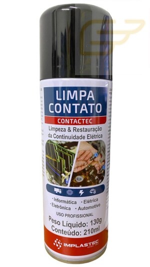 SPRAY LIMPA CONTATO 130G INFLAMAVEL CONTACTEC IMPLASTEC