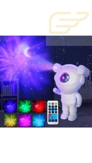 PROJETOR ASTRONAUTA E CAIXA DE SOM IJACK TG-05