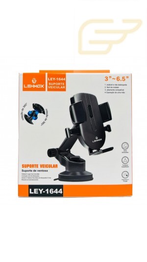 SUPORTE VEICULAR PARA CELULAR COM VENTOSA LEHMOX LEY-1644