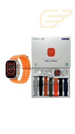 RELOGIO SMARTWATCH HW ULTRA2 49M 8 EM 1 +7 PULSEIRAS CHATGPT