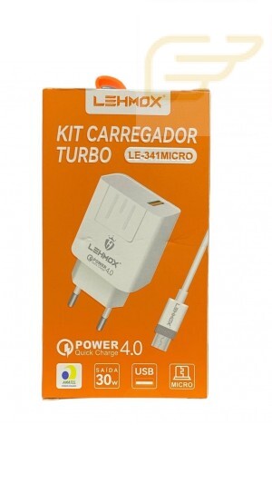 CARREGADOR TURBO MICRO LEHMOX LE-341MICRO