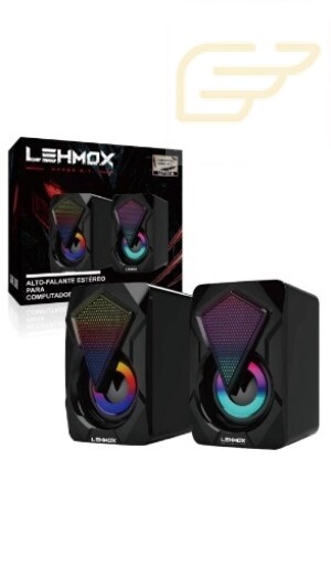 CAIXA DE SOM PARA COMPUTADOR GAMER HYPER GT LEHMOX LEY-1916