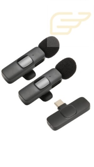 MICROFONE DUPLO SEM FIO WIRELESS TIPO C M-K9-TC-2